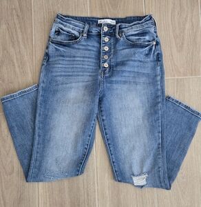 Distressed Blue Jeans